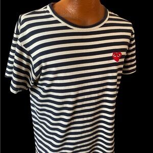 Commes de Garçon CDG Designer Play Tshirt.